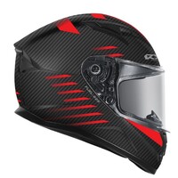 Kart Racing Helmet Street 2 825-Fuel Matt Carbo Black / Red Large