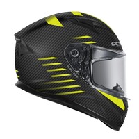 Kart Racing Helmet Street 2 825-Fuel Matt Carbo Black / Fluro Large