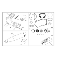 406.) EXHAUST SPRING 45MM **NLA**